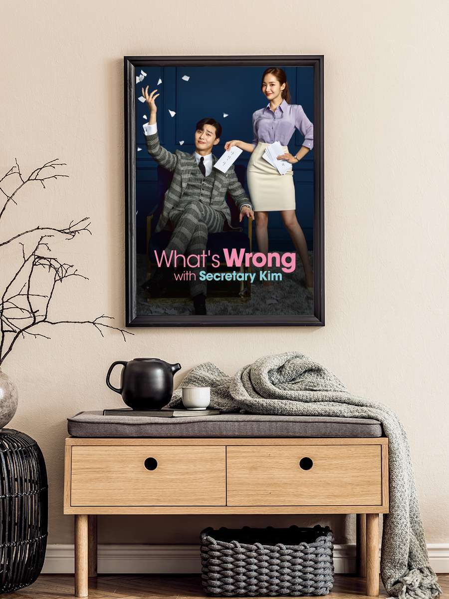 Why Secretary Kim - 김비서가 왜 그럴까 Dizi Tablo Siyah Çerçeveli Dizi Poster Duvar Tablo