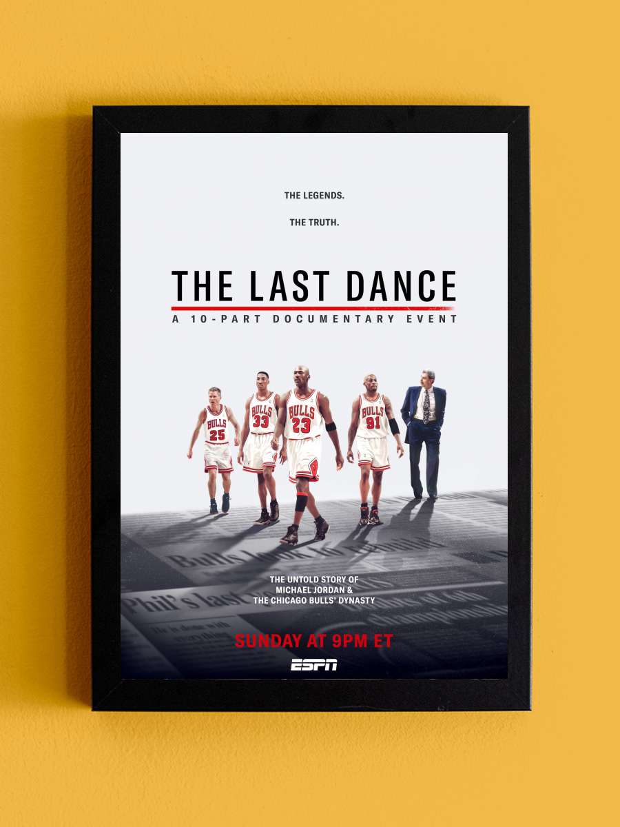 Son Dans - The Last Dance Dizi Tablo Siyah Çerçeveli Dizi Poster Duvar Tablo