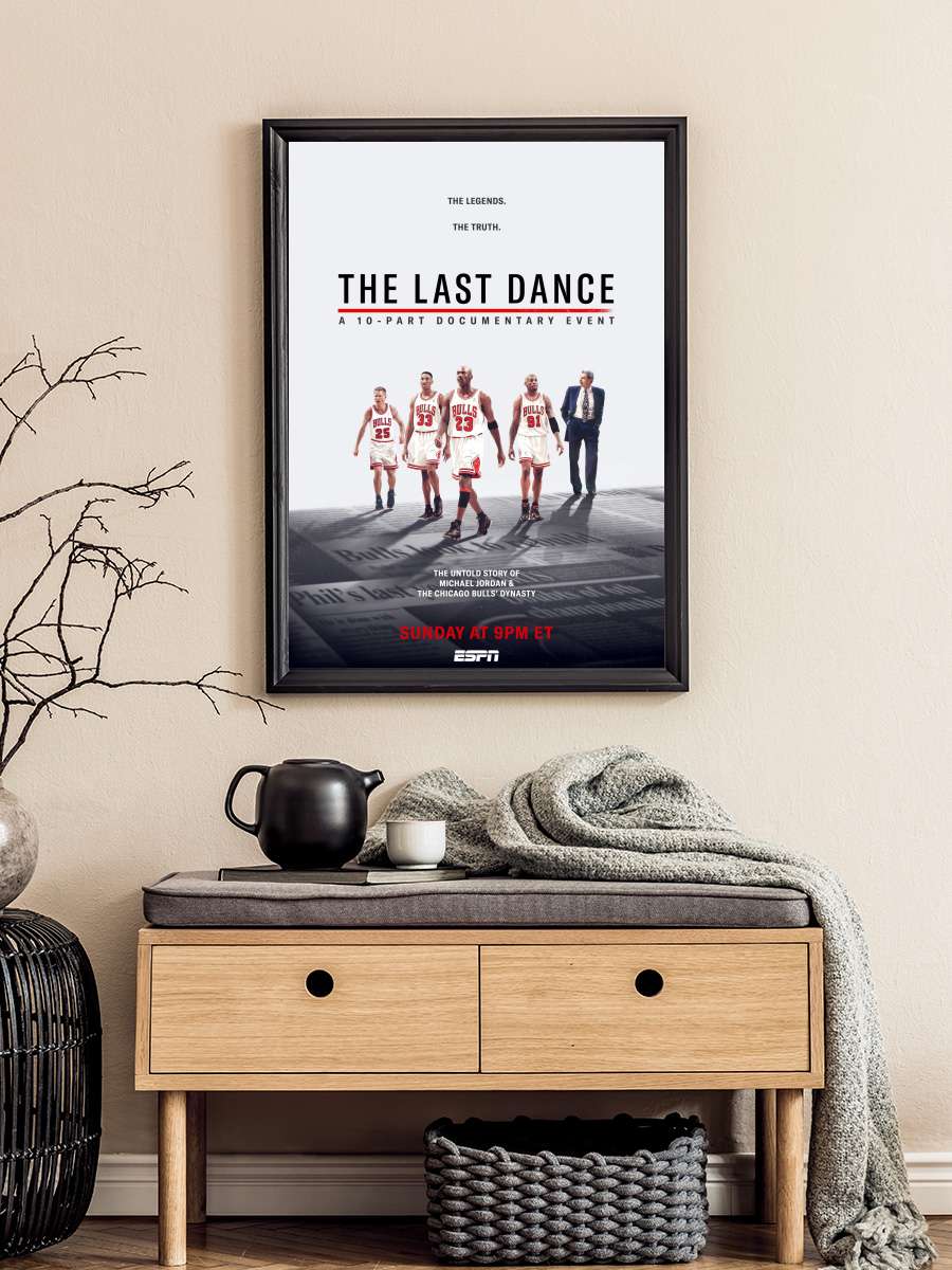 Son Dans - The Last Dance Dizi Tablo Siyah Çerçeveli Dizi Poster Duvar Tablo