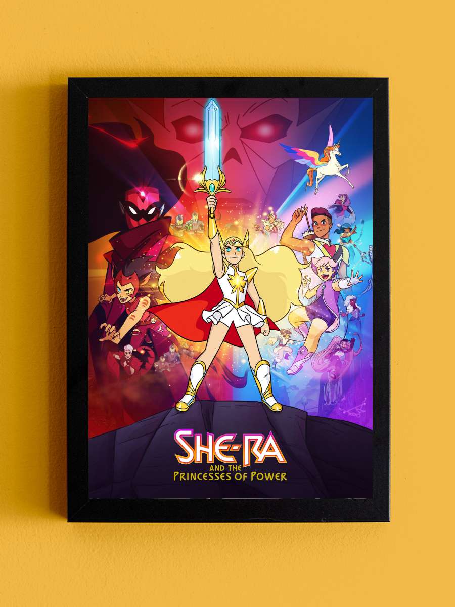 She-Ra ve Güç Prensesleri - She-Ra and the Princesses of Power Dizi Tablo Siyah Çerçeveli Dizi Poster Duvar Tablo