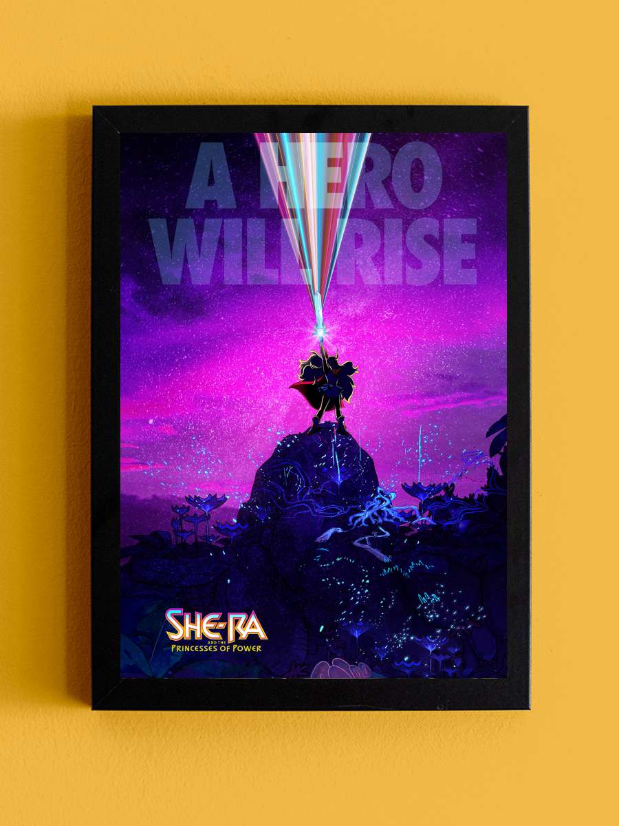 She-Ra ve Güç Prensesleri - She-Ra and the Princesses of Power Dizi Tablo Siyah Çerçeveli Dizi Poster Duvar Tablo