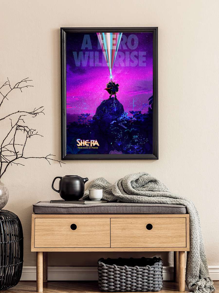 She-Ra ve Güç Prensesleri - She-Ra and the Princesses of Power Dizi Tablo Siyah Çerçeveli Dizi Poster Duvar Tablo