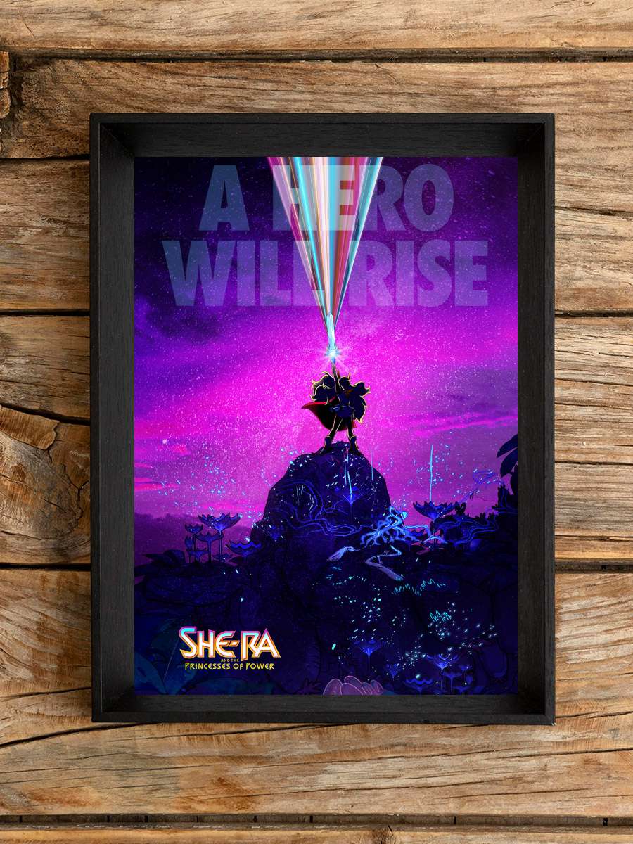 She-Ra ve Güç Prensesleri - She-Ra and the Princesses of Power Dizi Tablo Siyah Çerçeveli Dizi Poster Duvar Tablo