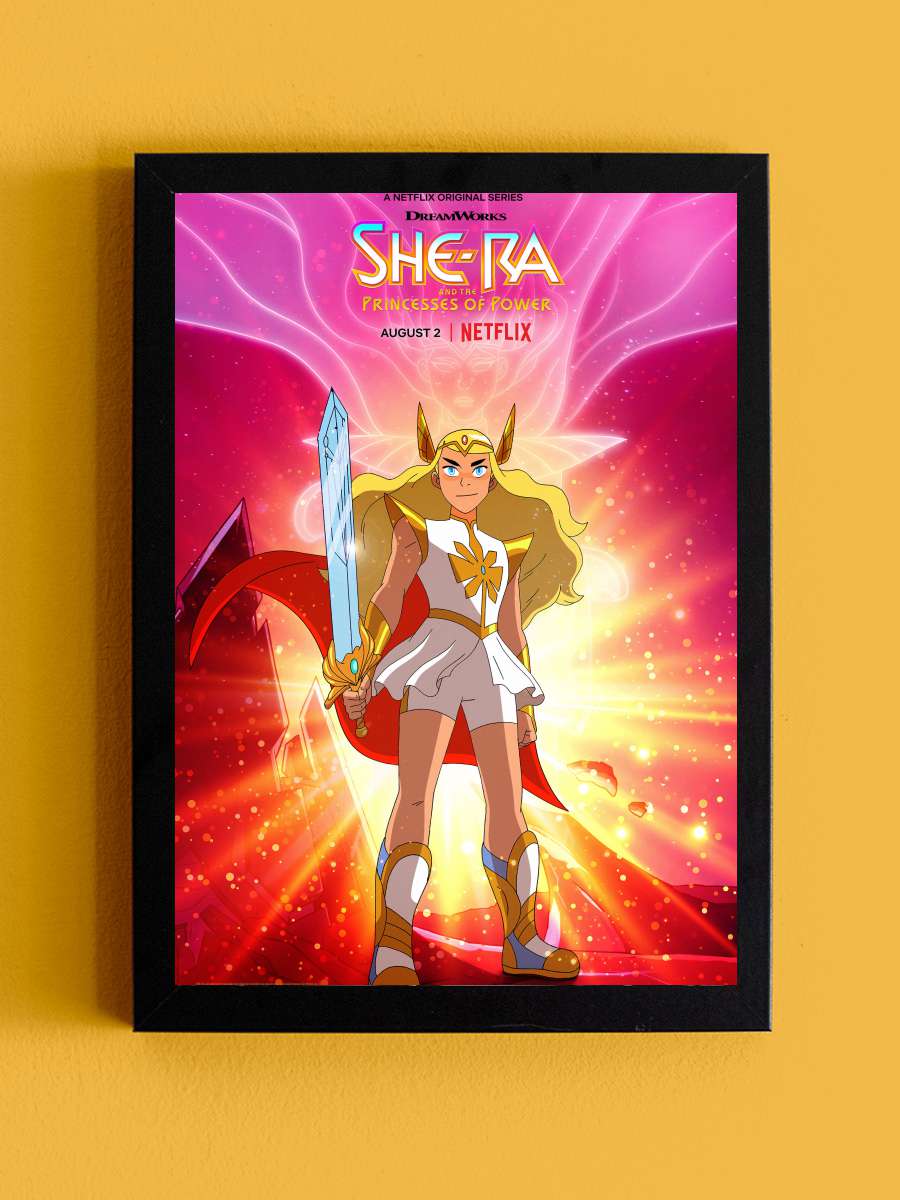 She-Ra ve Güç Prensesleri - She-Ra and the Princesses of Power Dizi Tablo Siyah Çerçeveli Dizi Poster Duvar Tablo