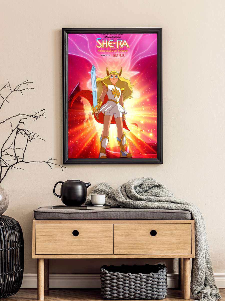 She-Ra ve Güç Prensesleri - She-Ra and the Princesses of Power Dizi Tablo Siyah Çerçeveli Dizi Poster Duvar Tablo