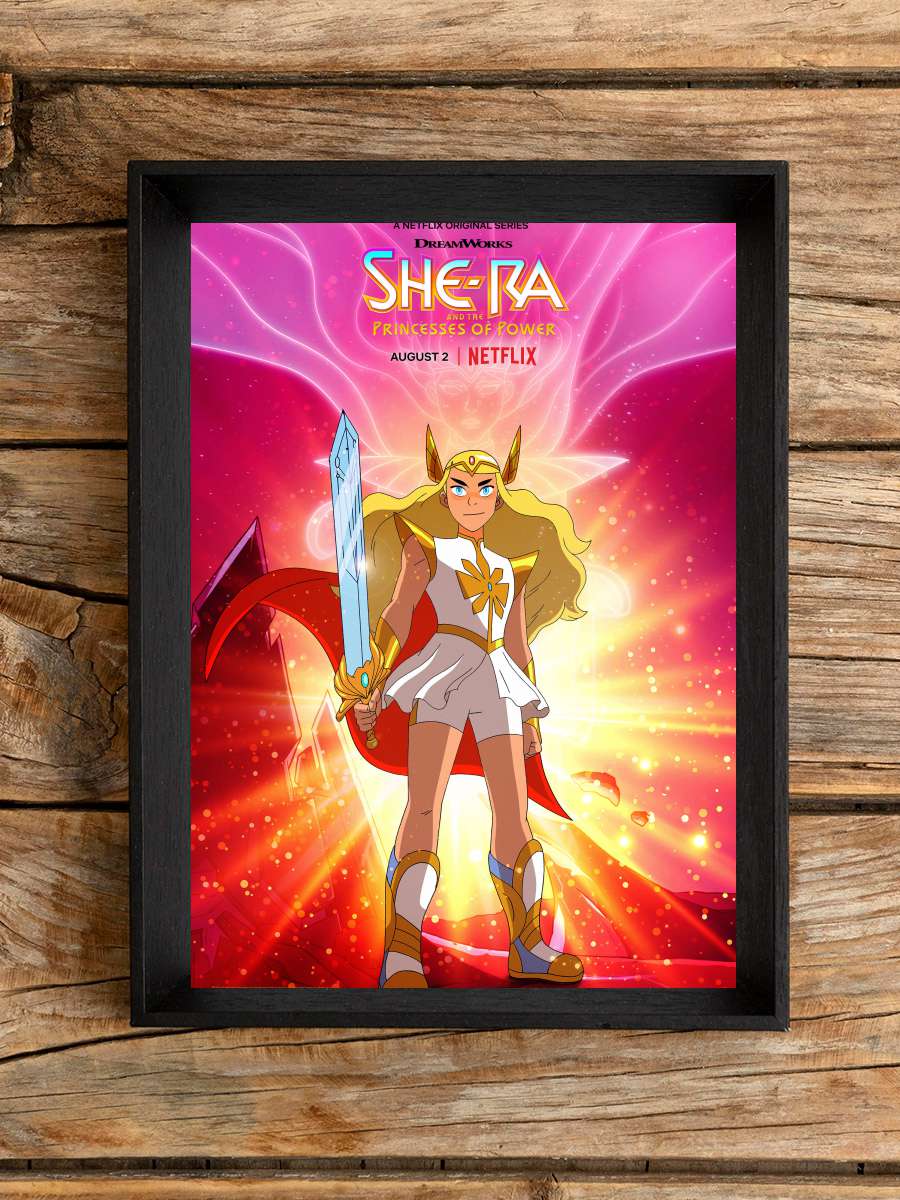 She-Ra ve Güç Prensesleri - She-Ra and the Princesses of Power Dizi Tablo Siyah Çerçeveli Dizi Poster Duvar Tablo