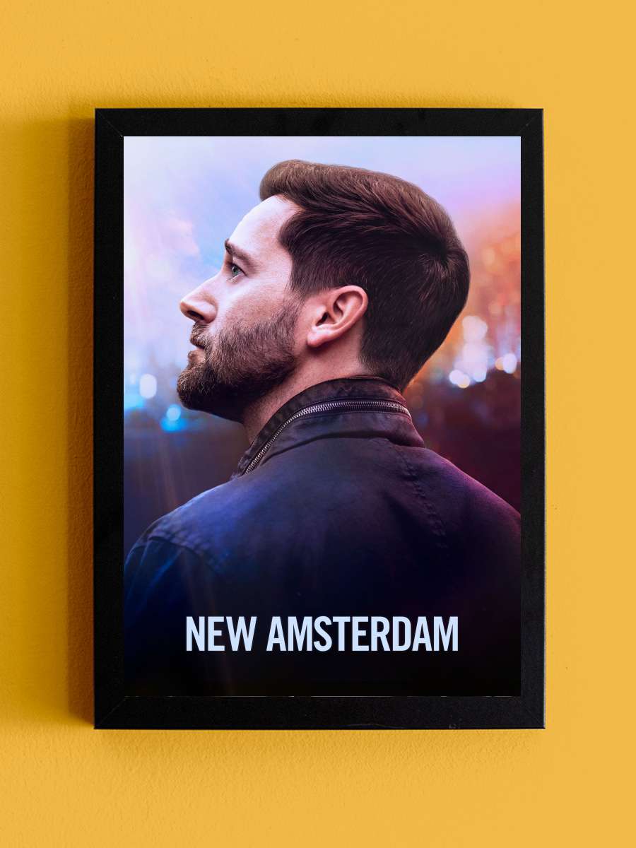 New Amsterdam Dizi Tablo Siyah Çerçeveli Dizi Poster Duvar Tablo