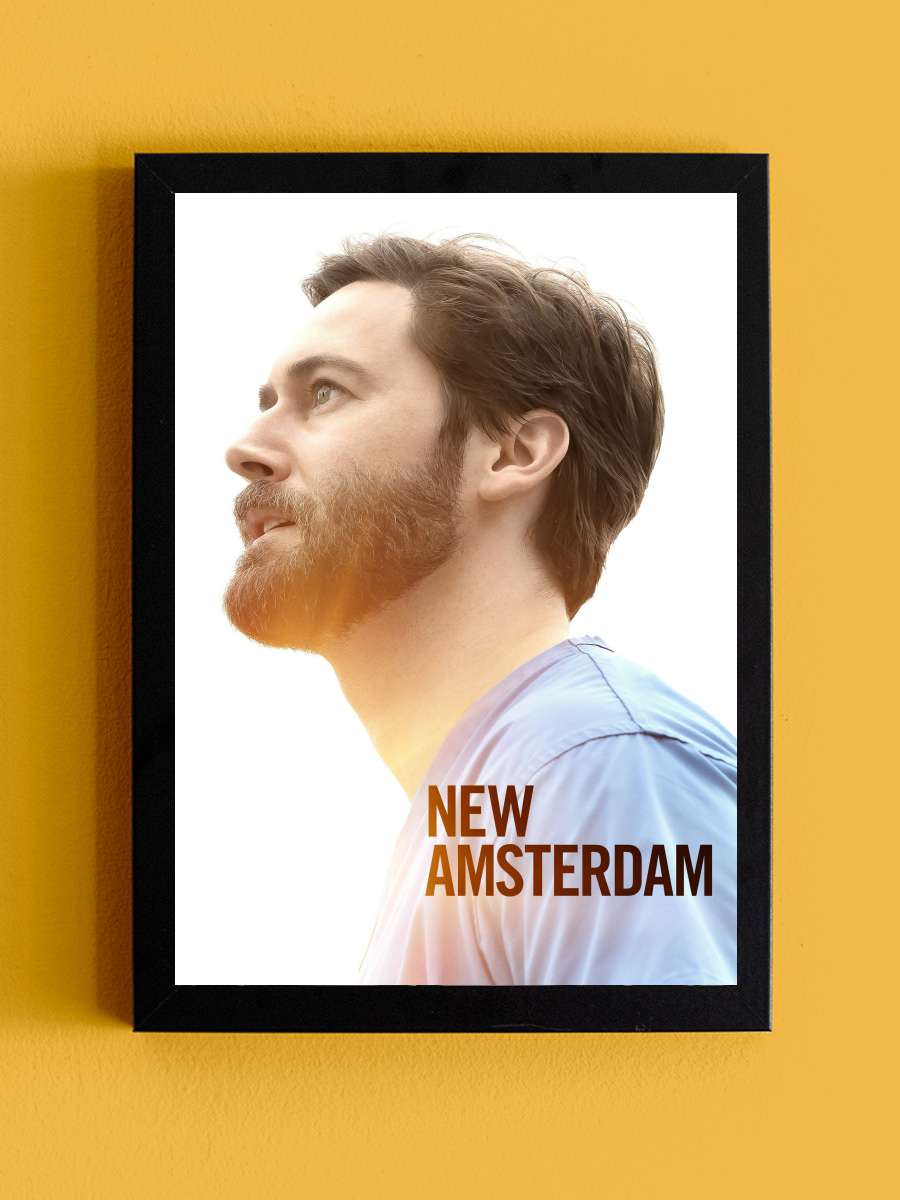 New Amsterdam Dizi Tablo Siyah Çerçeveli Dizi Poster Duvar Tablo