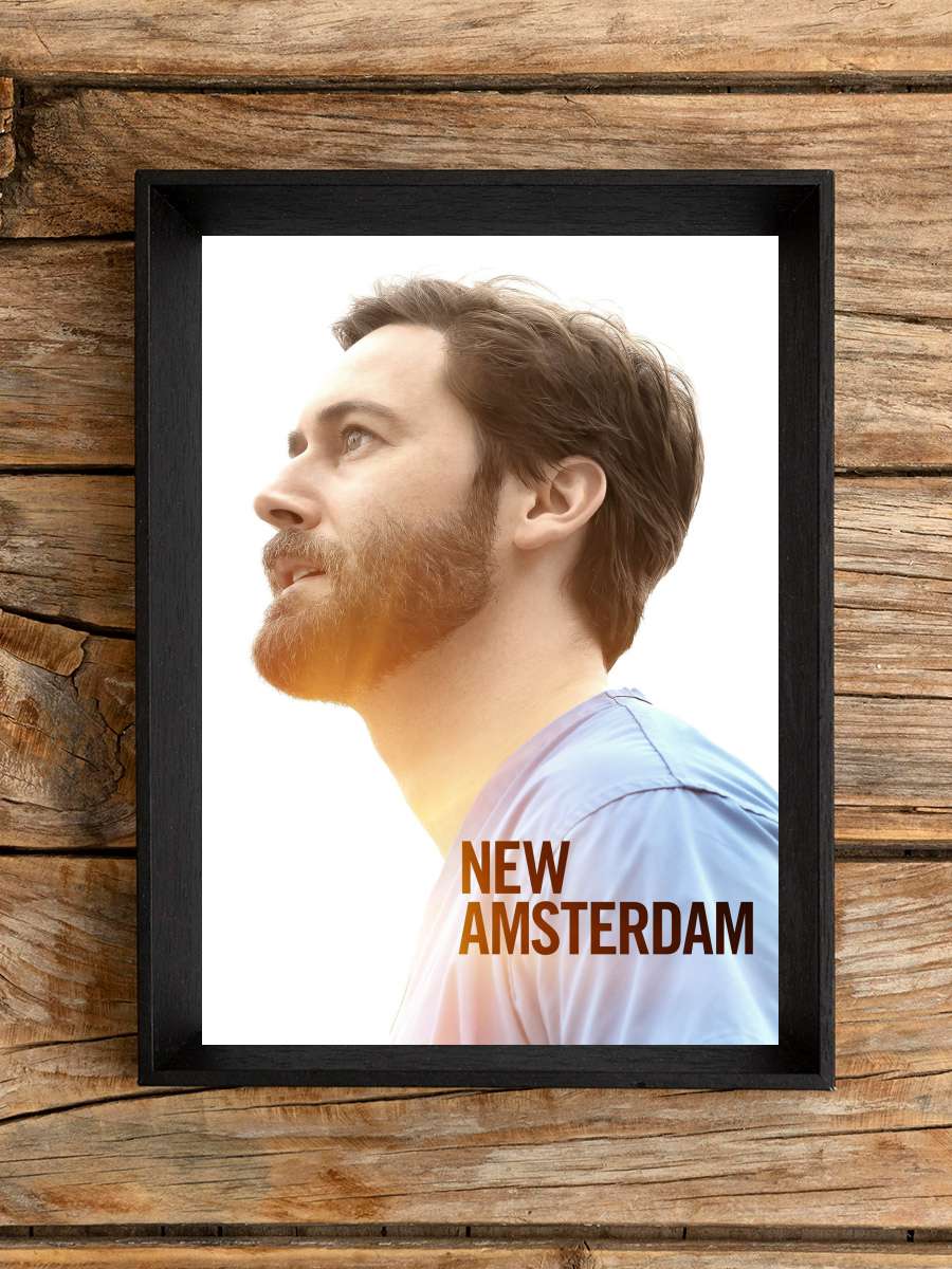 New Amsterdam Dizi Tablo Siyah Çerçeveli Dizi Poster Duvar Tablo