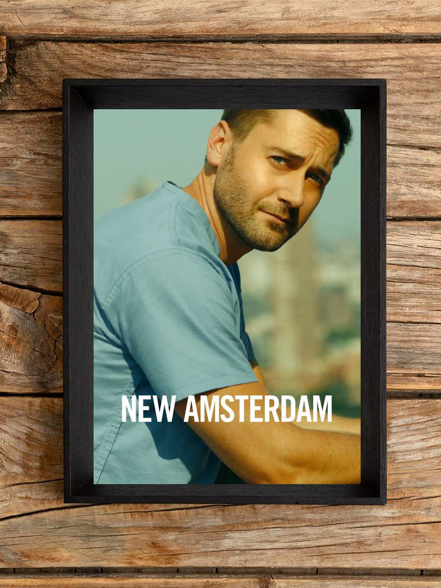 New Amsterdam Dizi Tablo Siyah Çerçeveli Dizi Poster Duvar Tablo