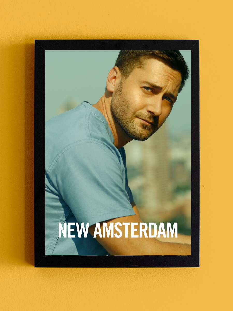 New Amsterdam Dizi Tablo Siyah Çerçeveli Dizi Poster Duvar Tablo