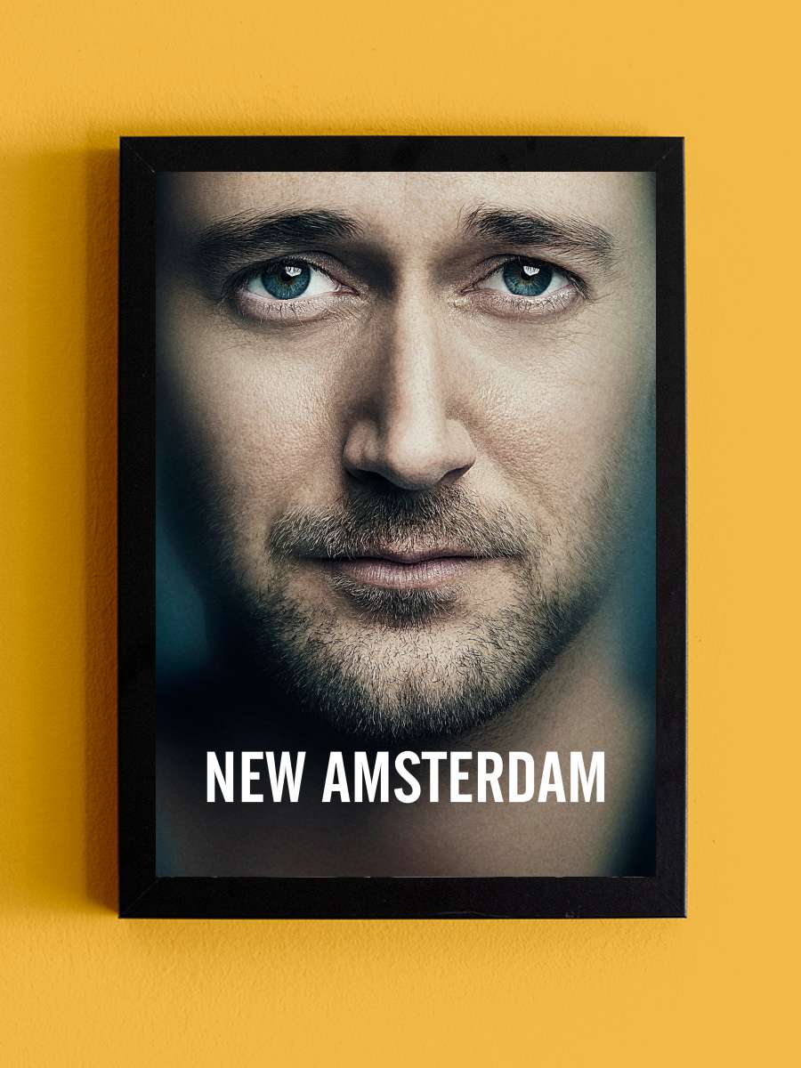 New Amsterdam Dizi Tablo Siyah Çerçeveli Dizi Poster Duvar Tablo