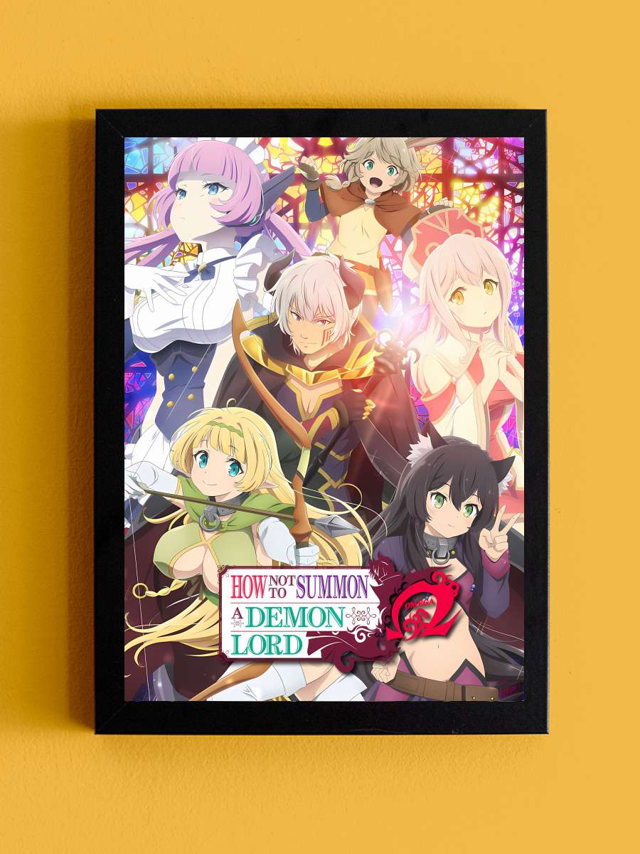 Isekai Maou to Shoukan Shoujo no Dorei Majutsu - 異世界魔王と召喚少女の奴隷魔術 Dizi Tablo Siyah Çerçeveli Dizi Poster Duvar Tablo