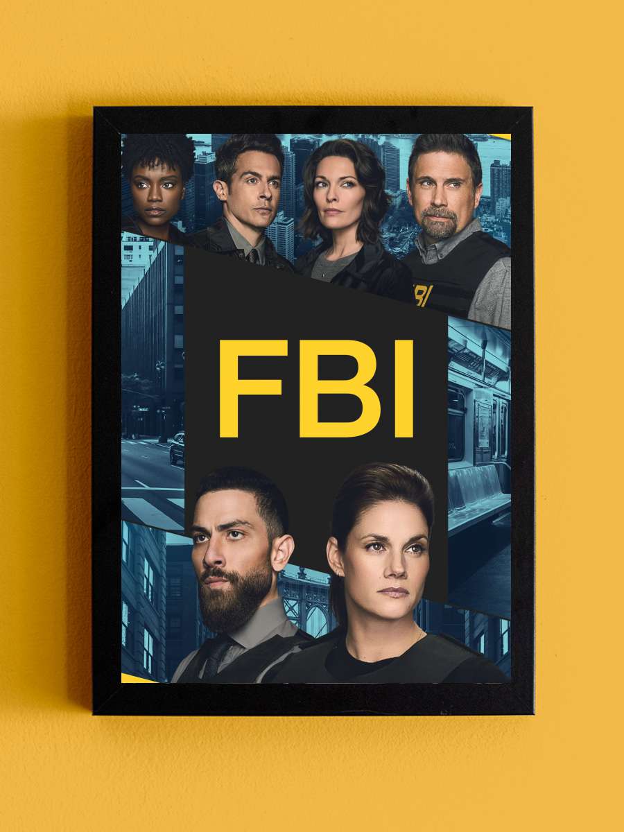 FBI Dizi Tablo Siyah Çerçeveli Dizi Poster Duvar Tablo