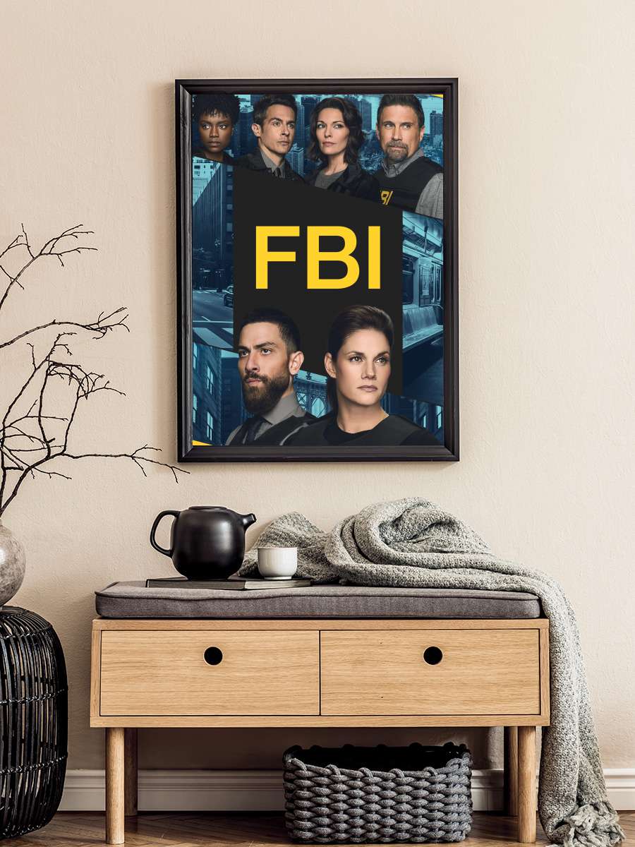 FBI Dizi Tablo Siyah Çerçeveli Dizi Poster Duvar Tablo