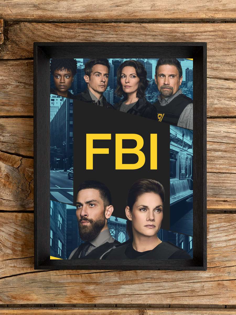 FBI Dizi Tablo Siyah Çerçeveli Dizi Poster Duvar Tablo