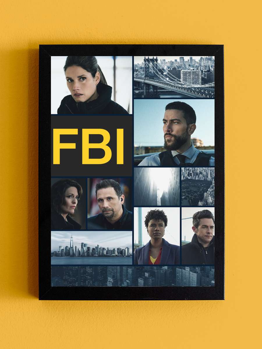 FBI Dizi Tablo Siyah Çerçeveli Dizi Poster Duvar Tablo