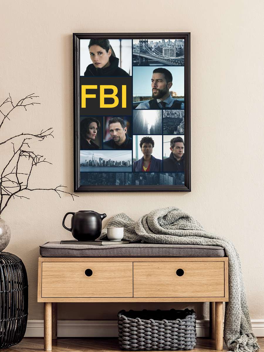 FBI Dizi Tablo Siyah Çerçeveli Dizi Poster Duvar Tablo