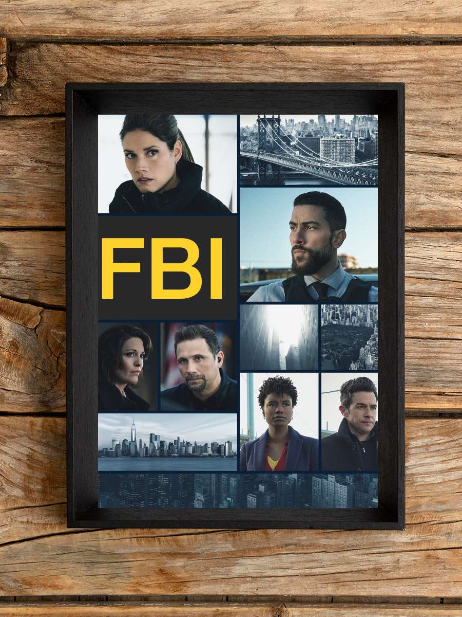 FBI Dizi Tablo Siyah Çerçeveli Dizi Poster Duvar Tablo