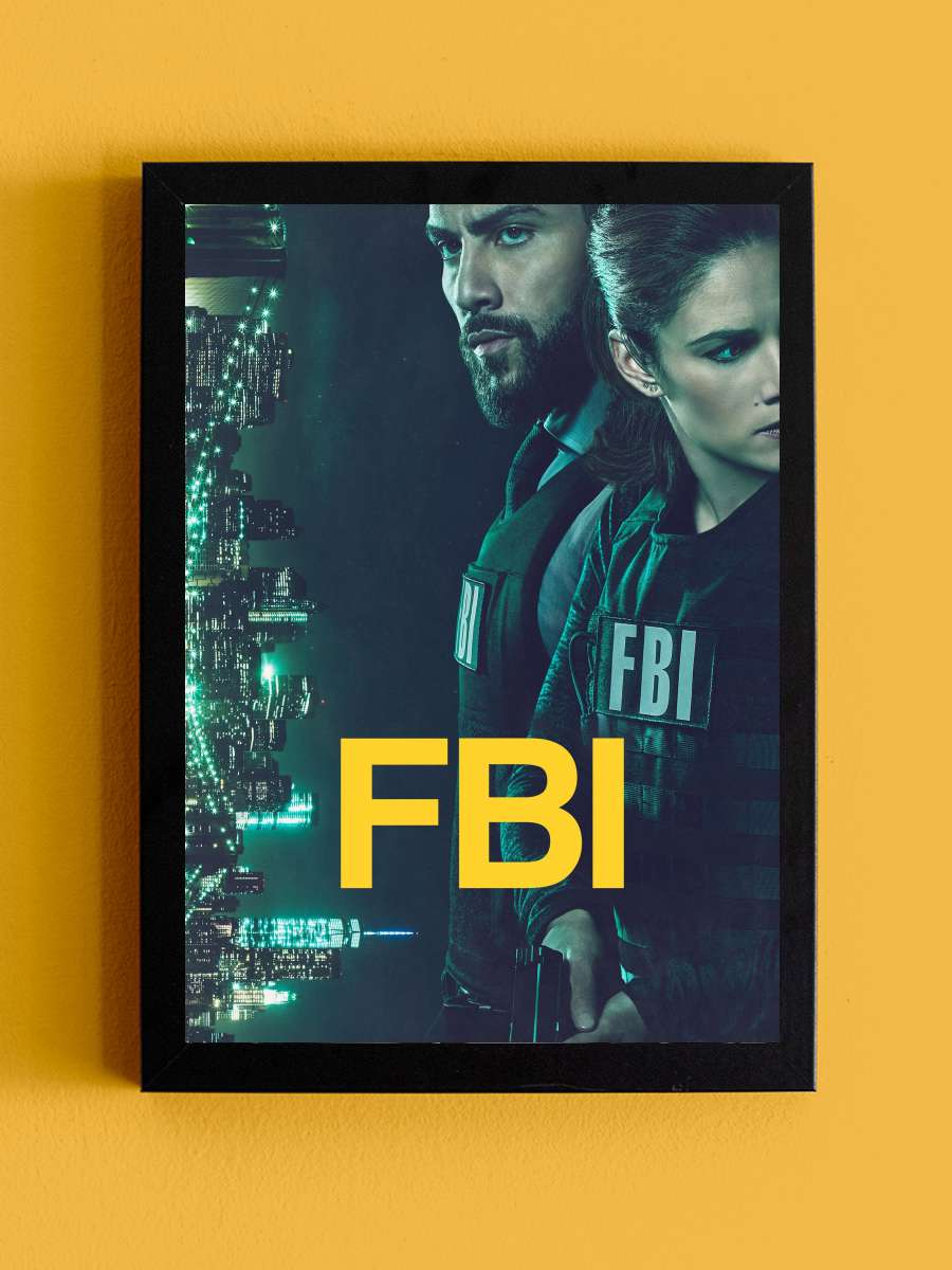 FBI Dizi Tablo Siyah Çerçeveli Dizi Poster Duvar Tablo