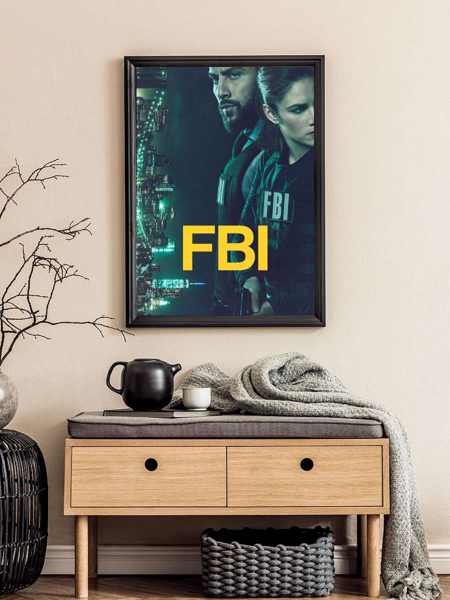 FBI Dizi Tablo Siyah Çerçeveli Dizi Poster Duvar Tablo