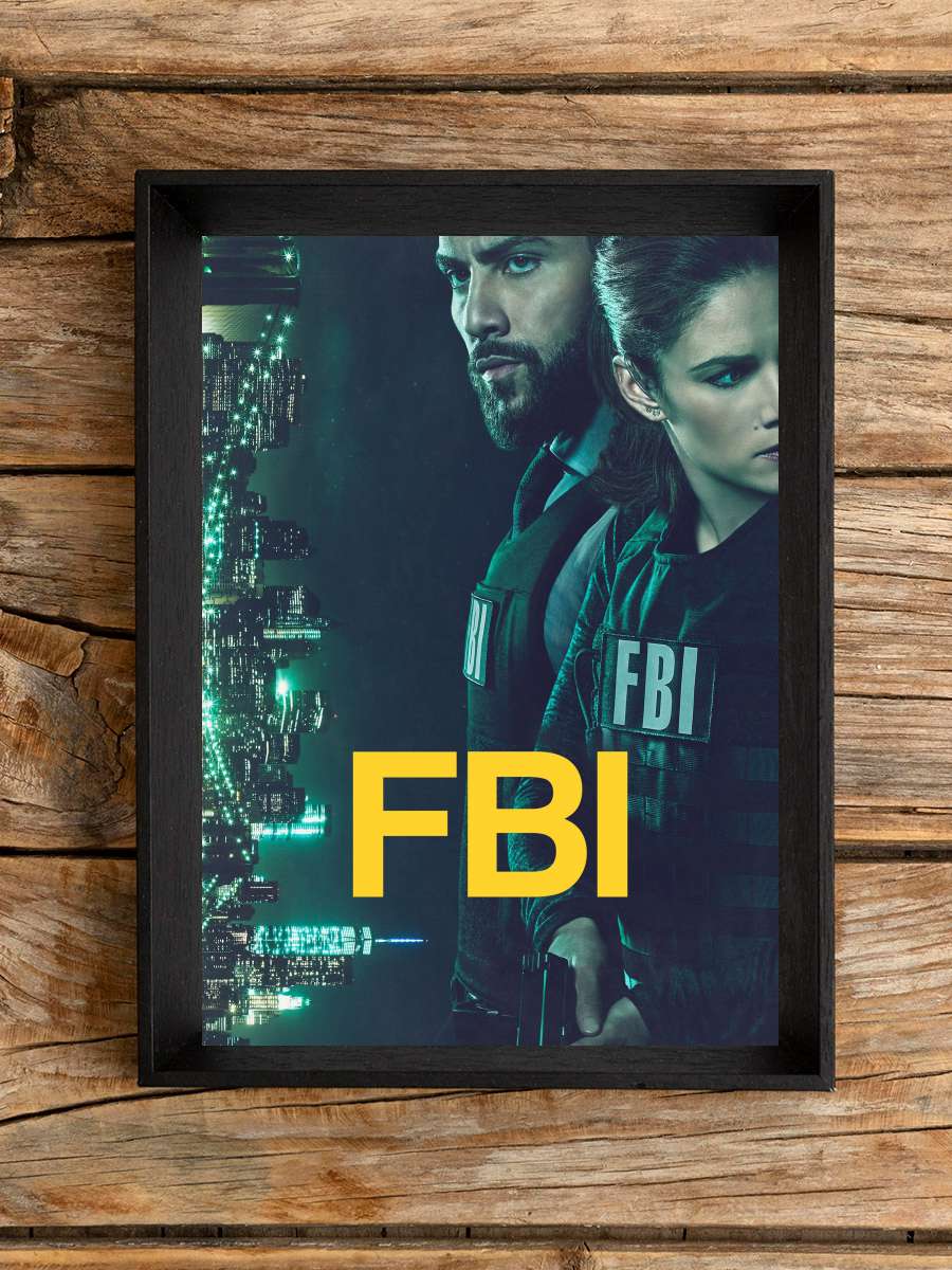 FBI Dizi Tablo Siyah Çerçeveli Dizi Poster Duvar Tablo