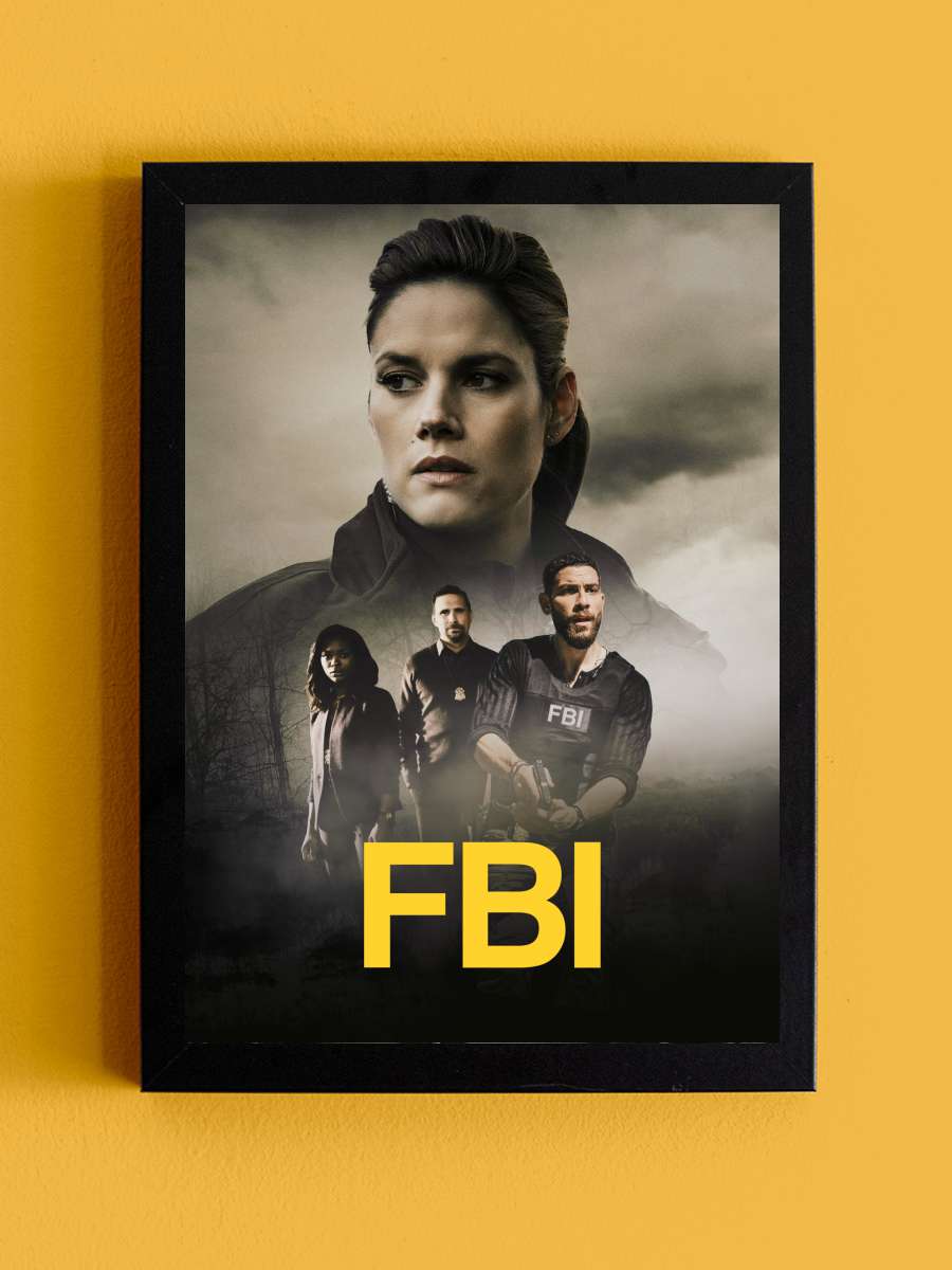 FBI Dizi Tablo Siyah Çerçeveli Dizi Poster Duvar Tablo