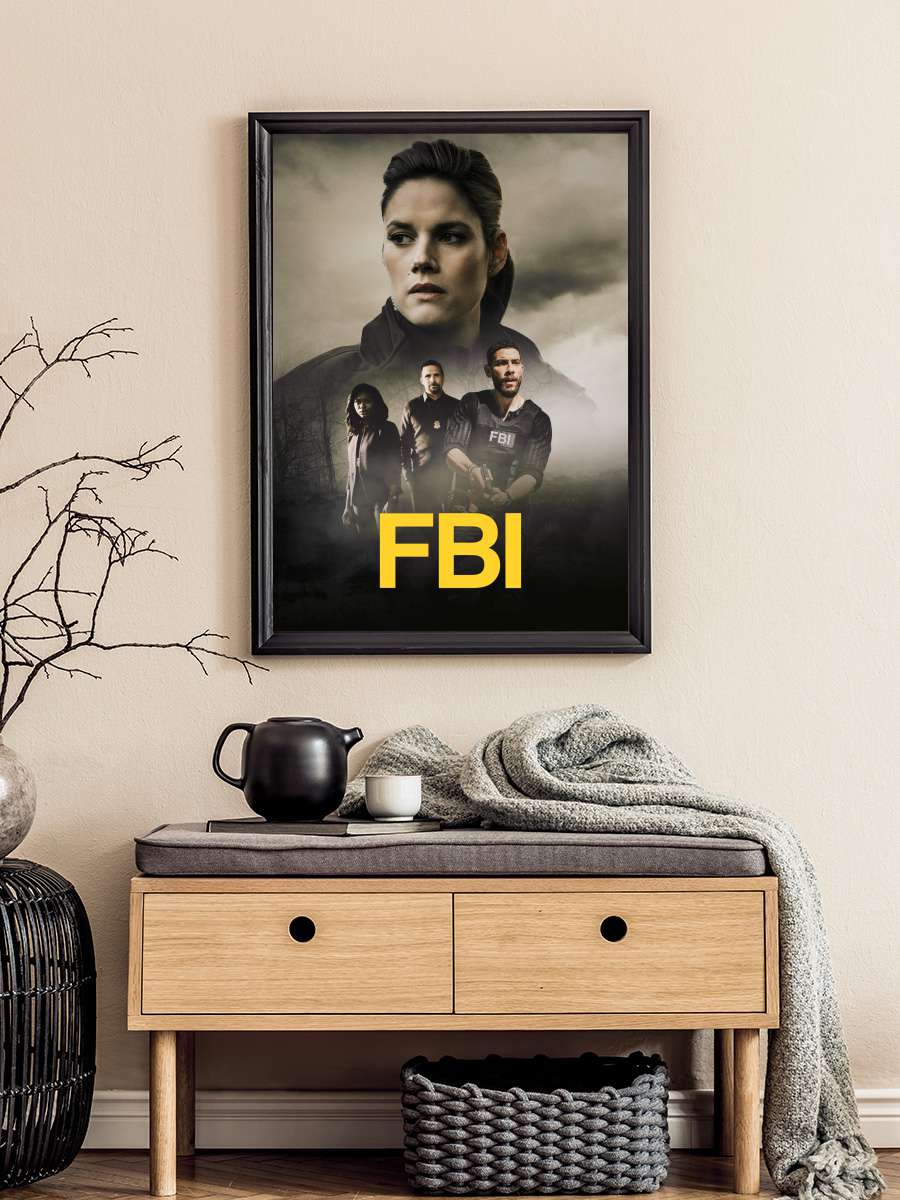 FBI Dizi Tablo Siyah Çerçeveli Dizi Poster Duvar Tablo