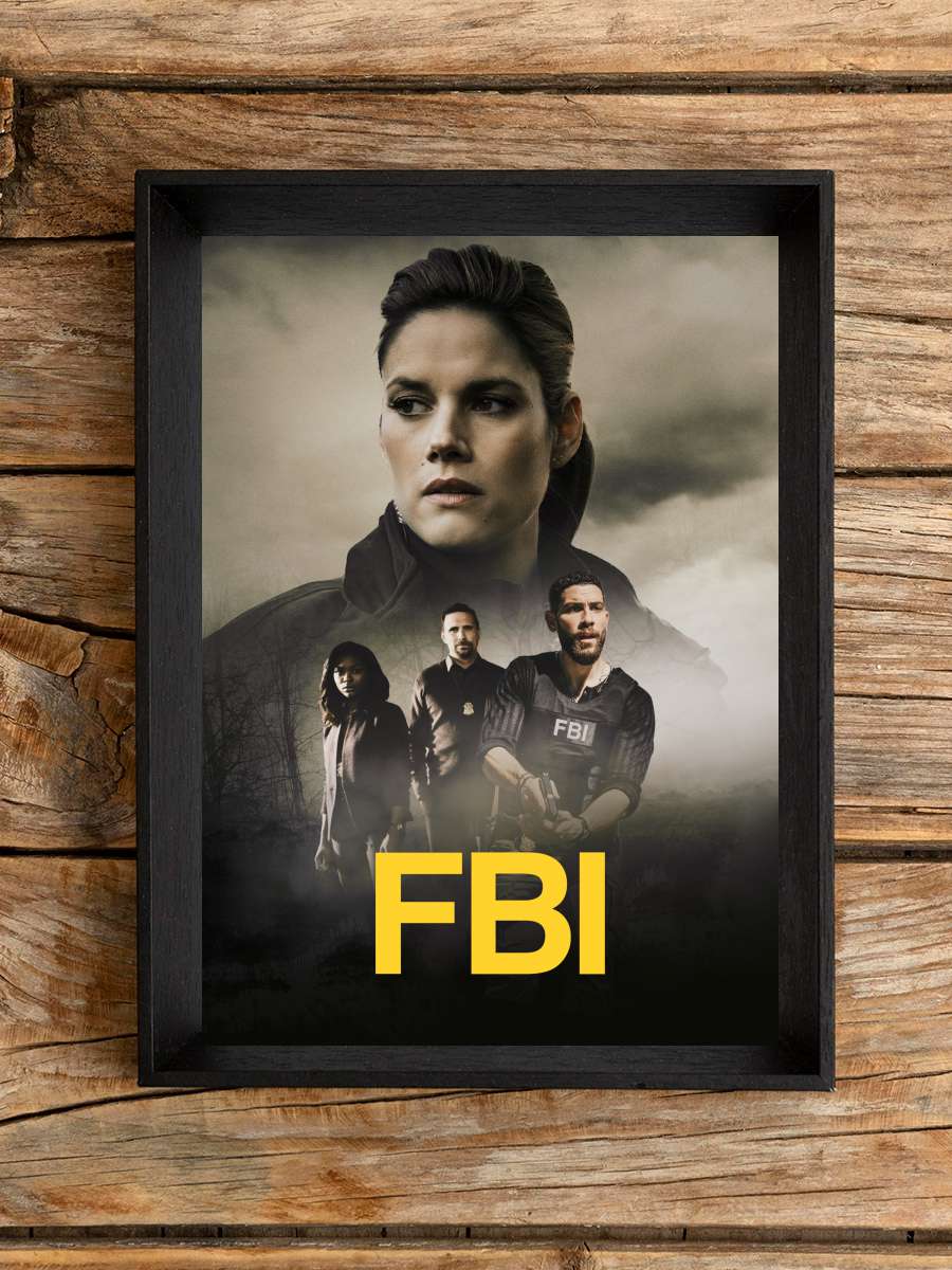 FBI Dizi Tablo Siyah Çerçeveli Dizi Poster Duvar Tablo