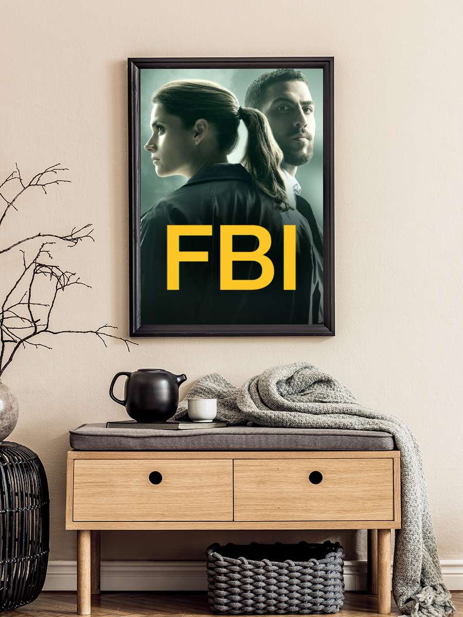 FBI Dizi Tablo Siyah Çerçeveli Dizi Poster Duvar Tablo