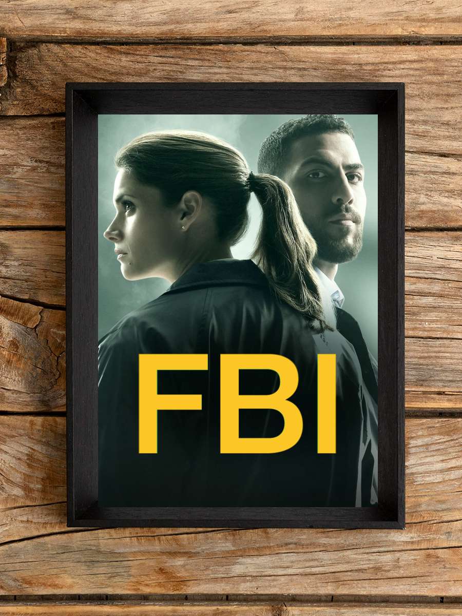 FBI Dizi Tablo Siyah Çerçeveli Dizi Poster Duvar Tablo