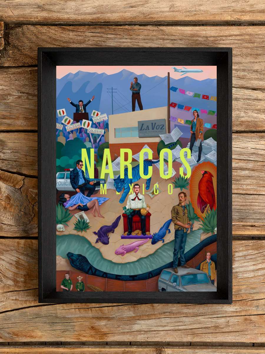 Narcos: Mexico Dizi Tablo Siyah Çerçeveli Dizi Poster Duvar Tablo