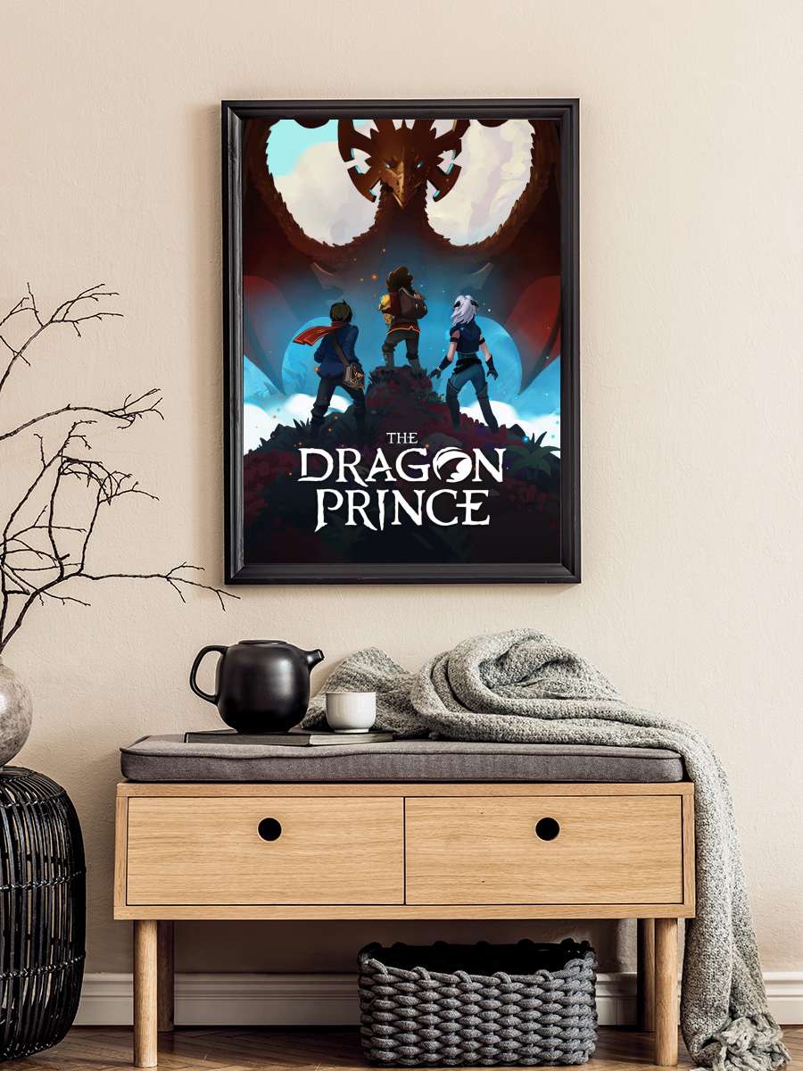 Ejderhalar Prensi - The Dragon Prince Dizi Tablo Siyah Çerçeveli Dizi Poster Duvar Tablo