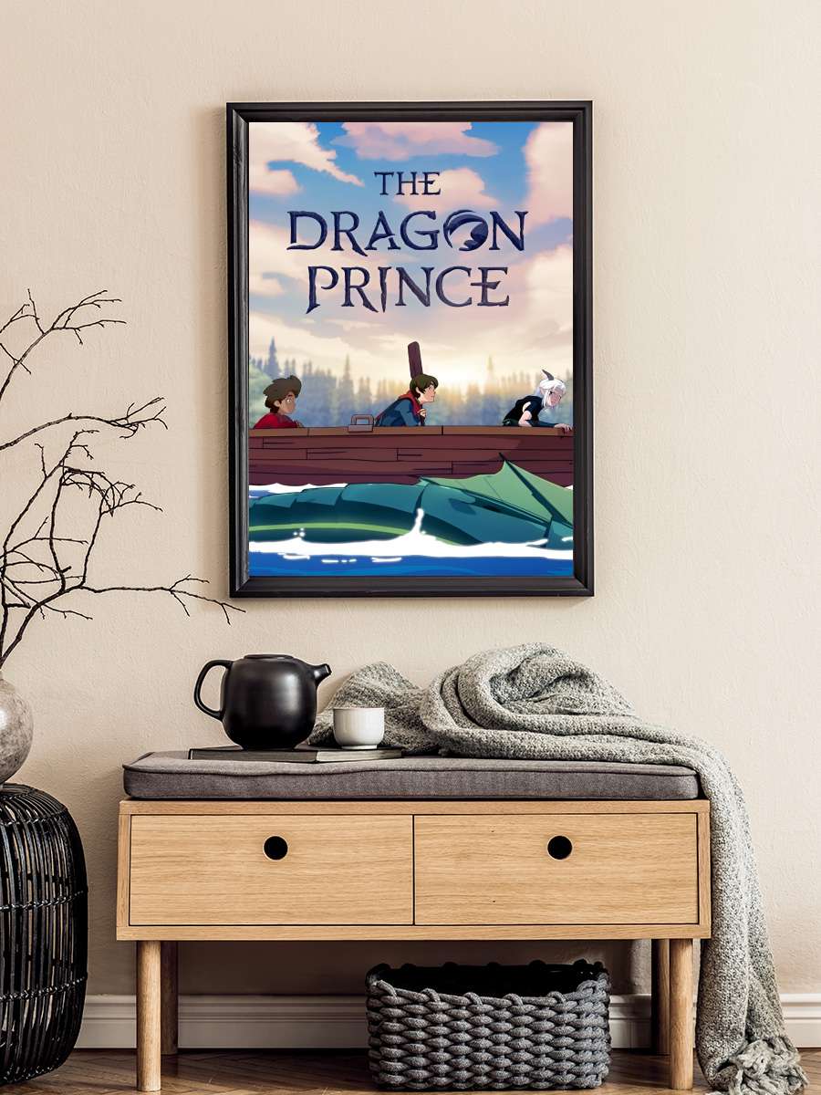 Ejderhalar Prensi - The Dragon Prince Dizi Tablo Siyah Çerçeveli Dizi Poster Duvar Tablo