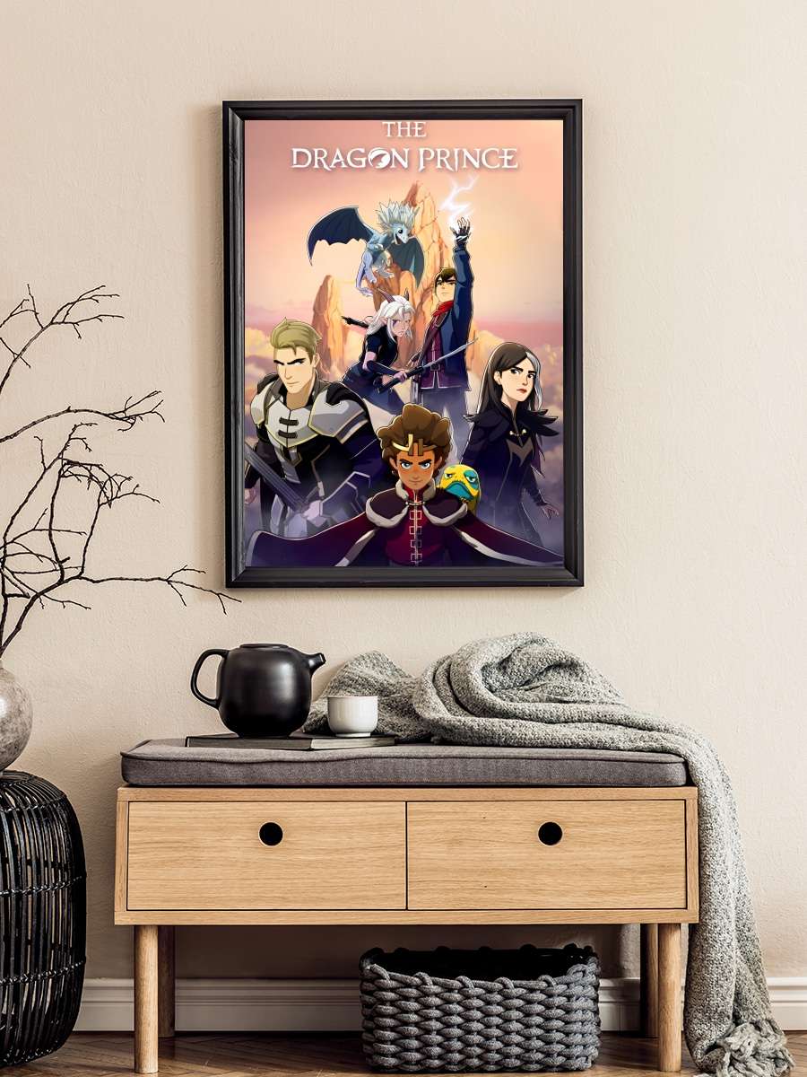 Ejderhalar Prensi - The Dragon Prince Dizi Tablo Siyah Çerçeveli Dizi Poster Duvar Tablo