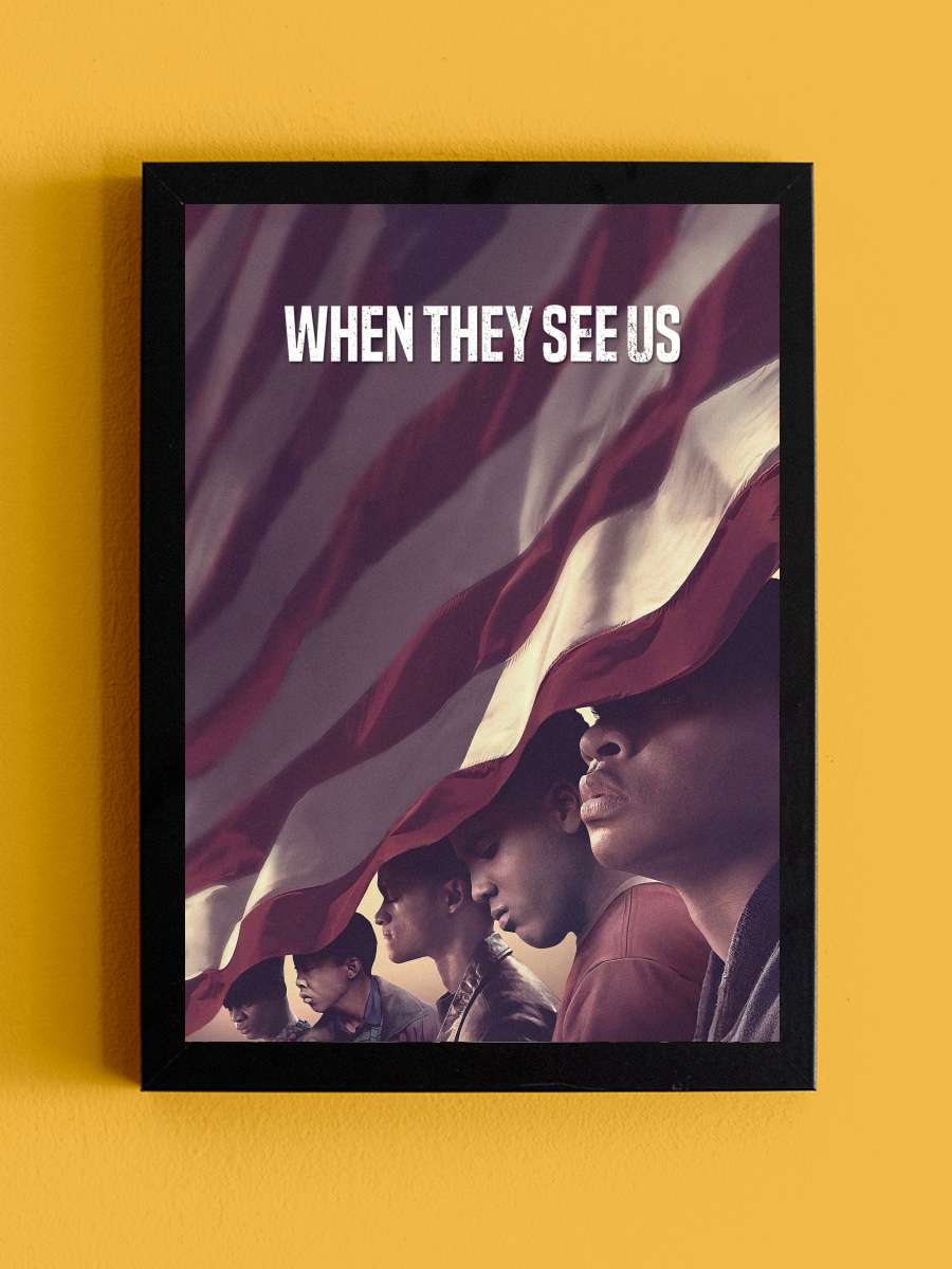 When They See Us Dizi Tablo Siyah Çerçeveli Dizi Poster Duvar Tablo