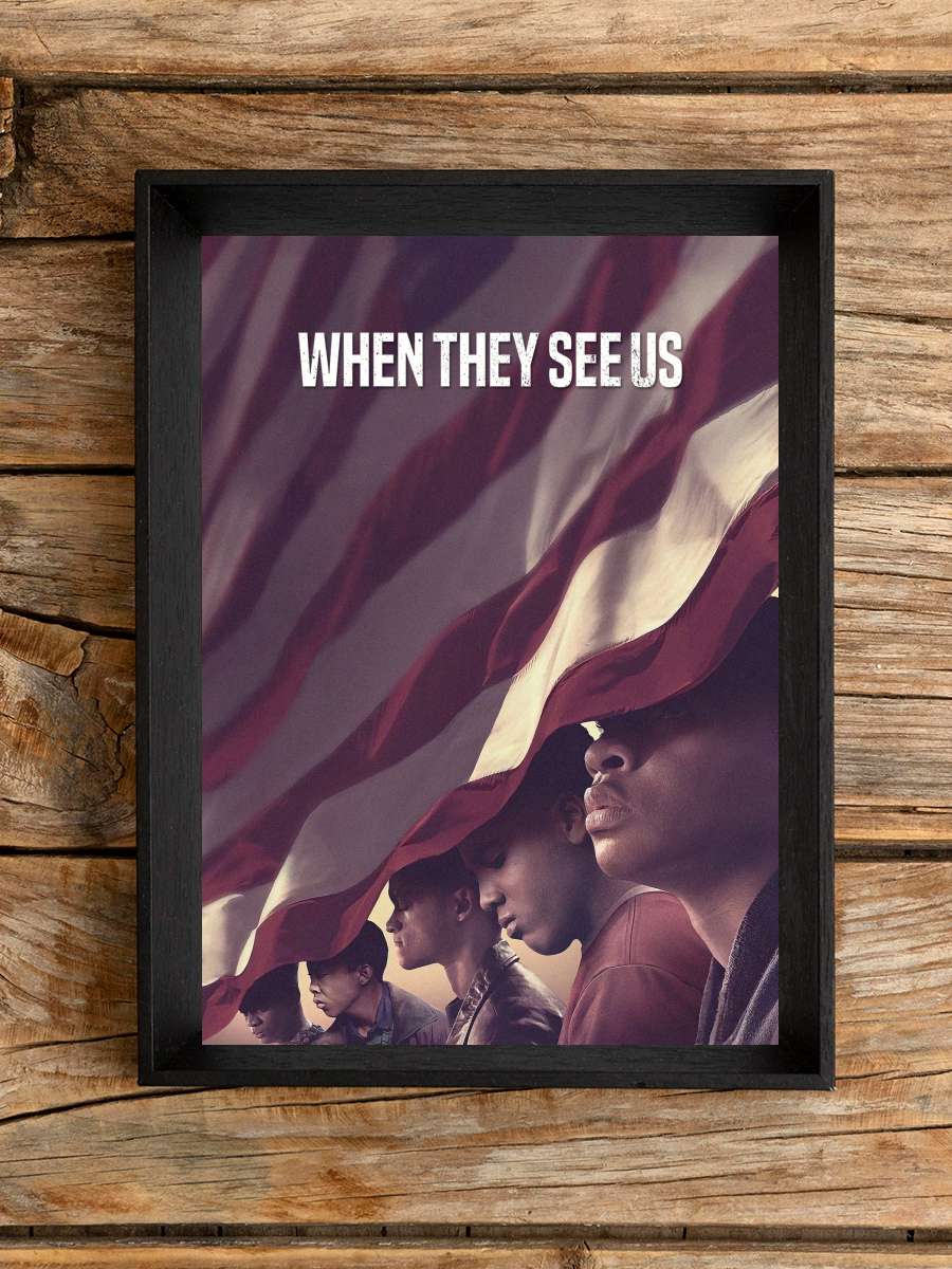 When They See Us Dizi Tablo Siyah Çerçeveli Dizi Poster Duvar Tablo