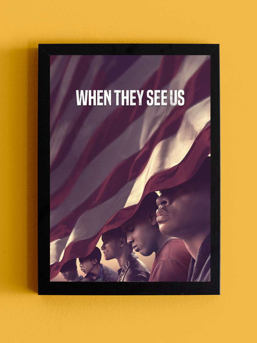 When They See Us Dizi Tablo Siyah Çerçeveli Dizi Poster Duvar Tablo