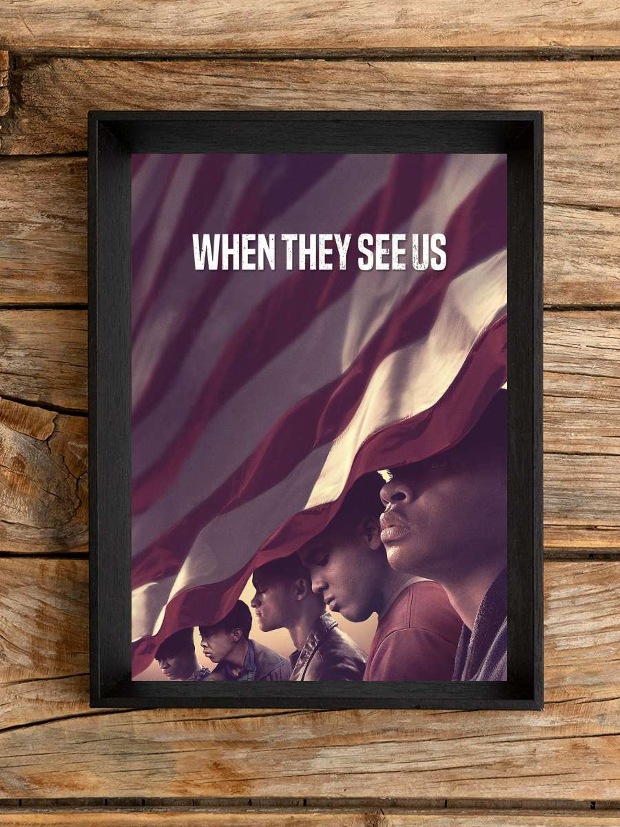 When They See Us Dizi Tablo Siyah Çerçeveli Dizi Poster Duvar Tablo