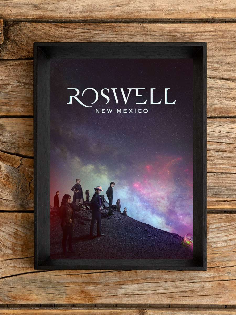 Roswell, New Mexico Dizi Tablo Siyah Çerçeveli Dizi Poster Duvar Tablo