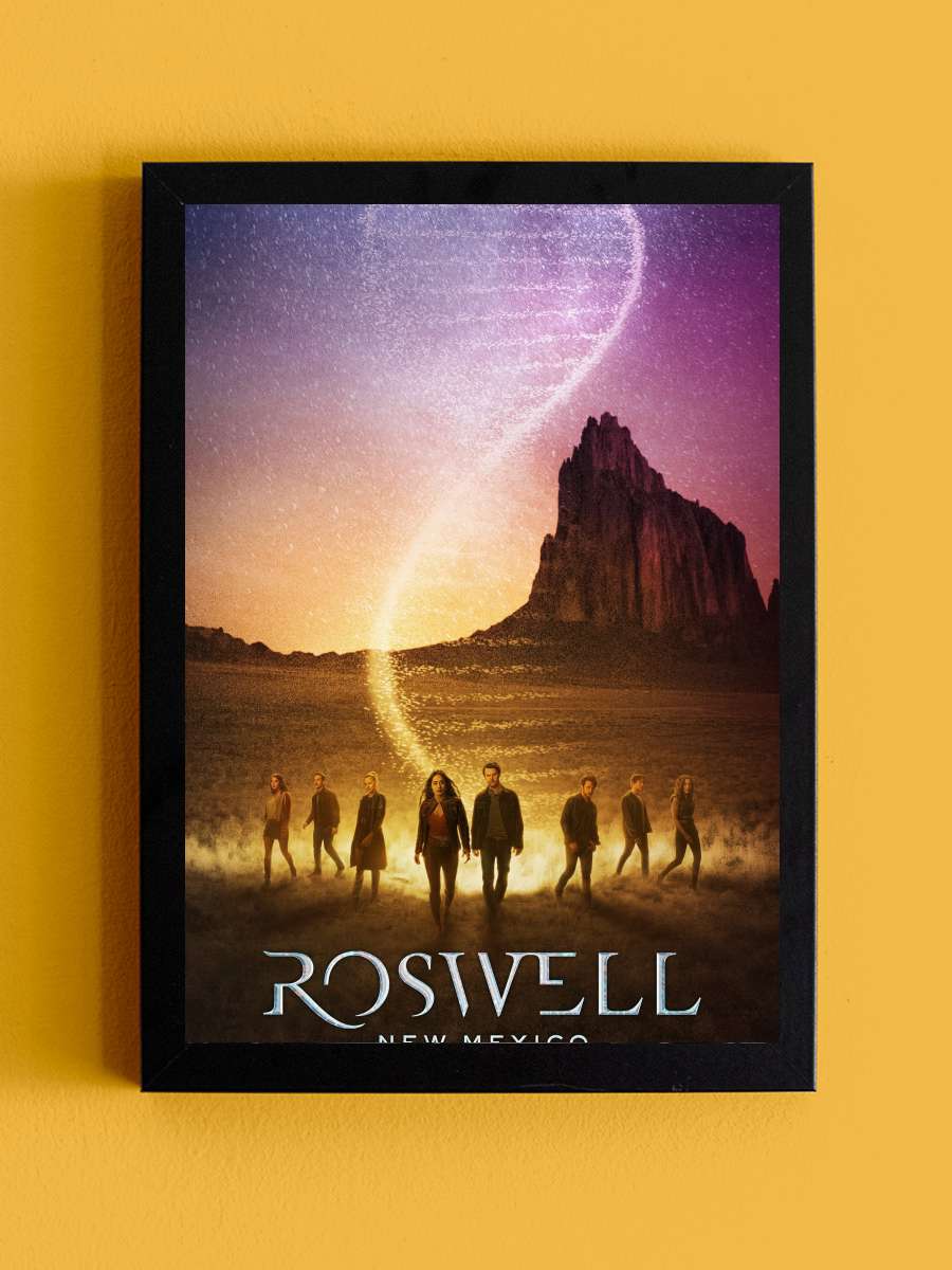 Roswell, New Mexico Dizi Tablo Siyah Çerçeveli Dizi Poster Duvar Tablo