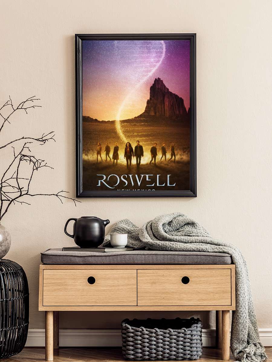 Roswell, New Mexico Dizi Tablo Siyah Çerçeveli Dizi Poster Duvar Tablo