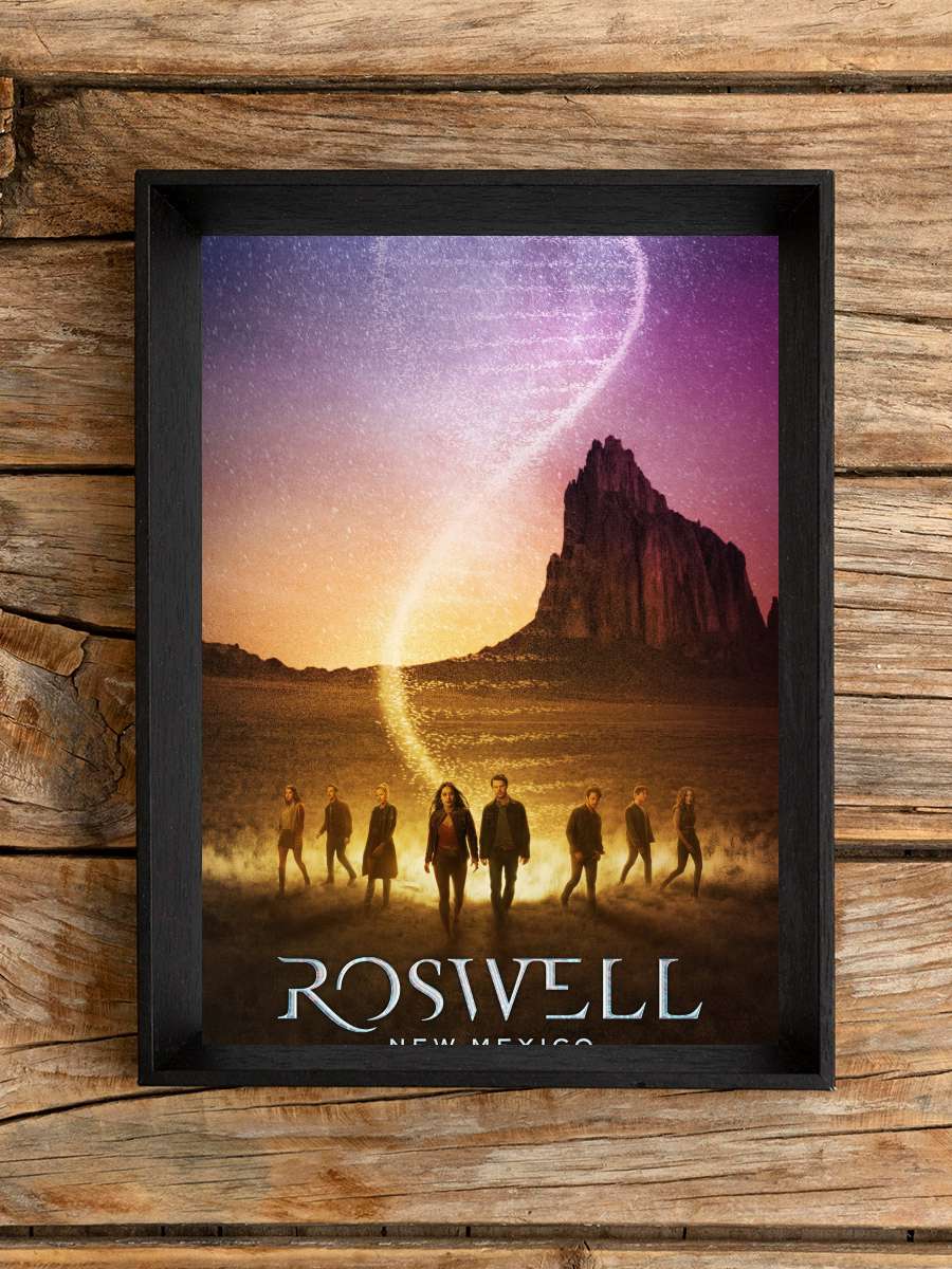 Roswell, New Mexico Dizi Tablo Siyah Çerçeveli Dizi Poster Duvar Tablo