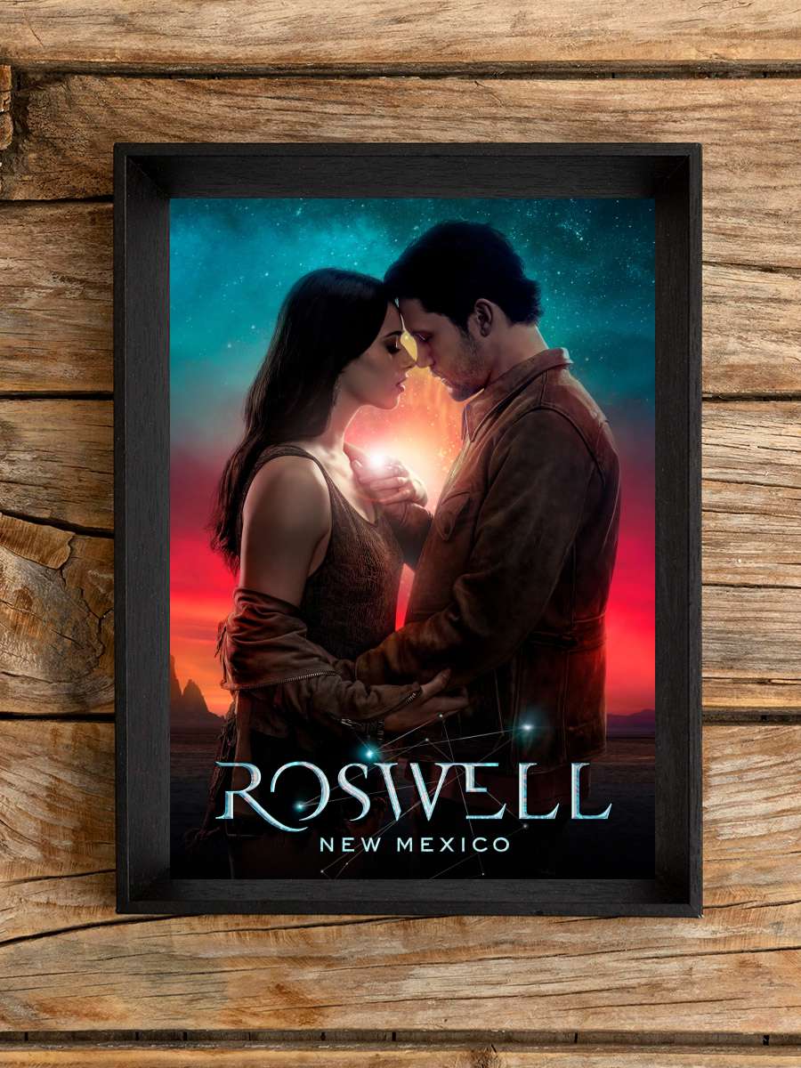 Roswell, New Mexico Dizi Tablo Siyah Çerçeveli Dizi Poster Duvar Tablo