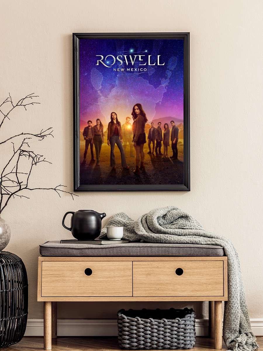 Roswell, New Mexico Dizi Tablo Siyah Çerçeveli Dizi Poster Duvar Tablo