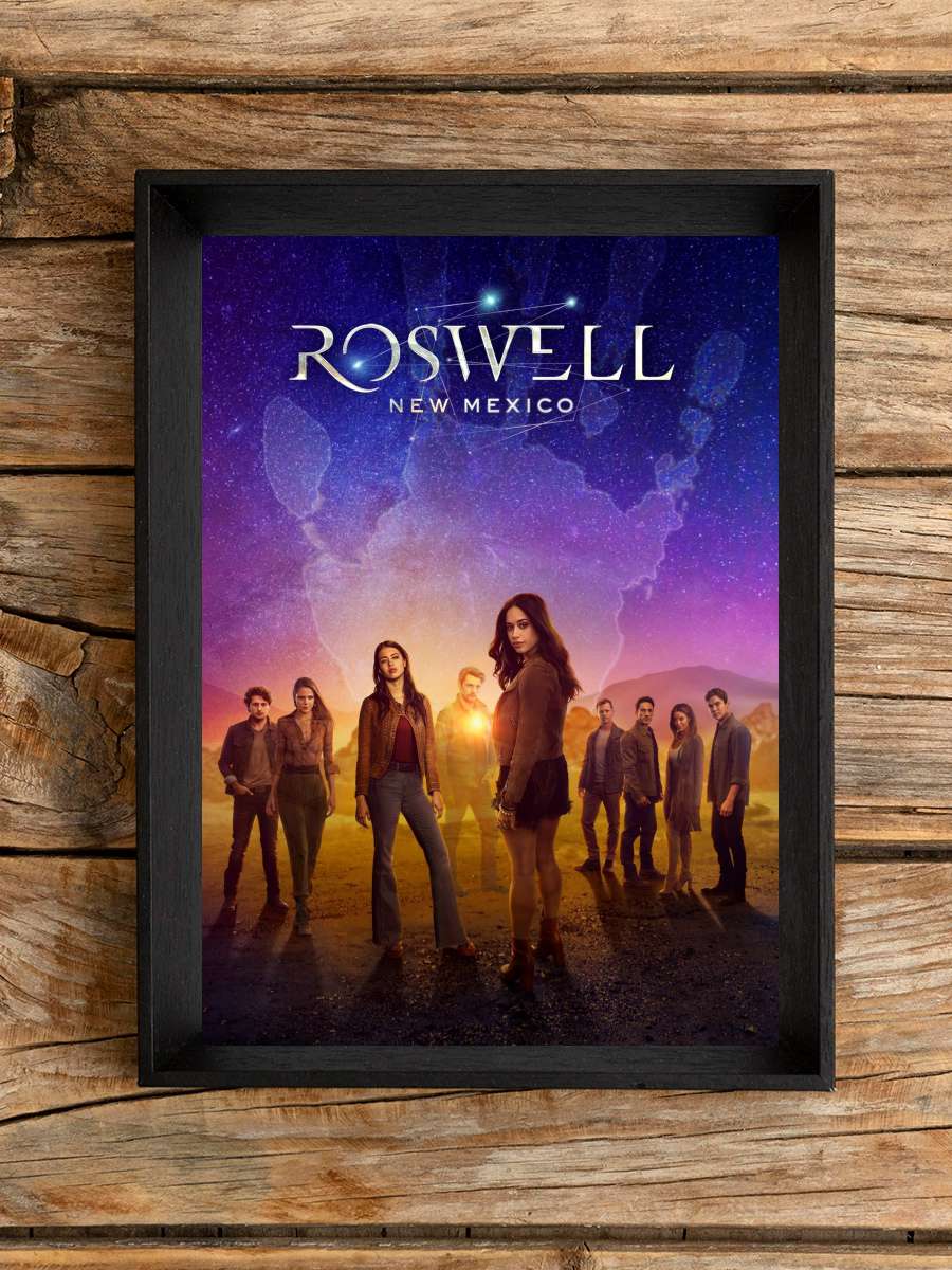 Roswell, New Mexico Dizi Tablo Siyah Çerçeveli Dizi Poster Duvar Tablo