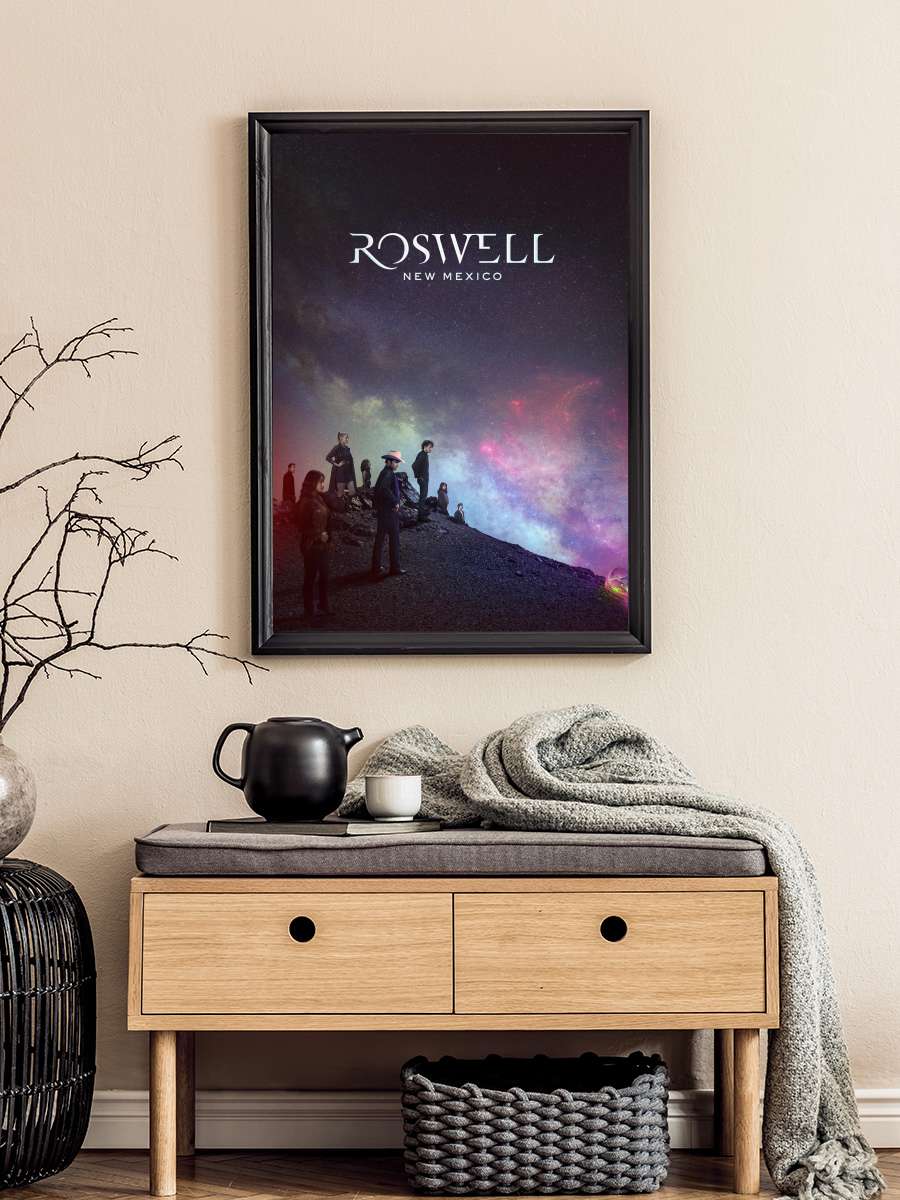 Roswell, New Mexico Dizi Tablo Siyah Çerçeveli Dizi Poster Duvar Tablo