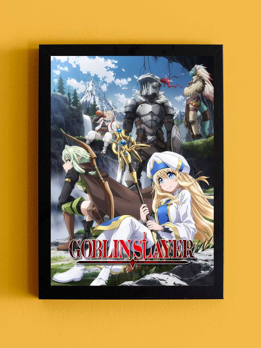 Goblin Slayer - ゴブリンスレイヤー Dizi Tablo Siyah Çerçeveli Dizi Poster Duvar Tablo