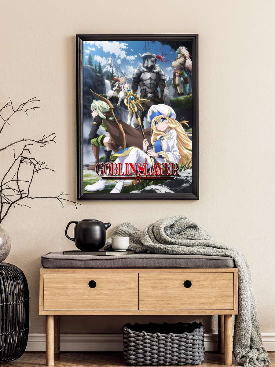 Goblin Slayer - ゴブリンスレイヤー Dizi Tablo Siyah Çerçeveli Dizi Poster Duvar Tablo