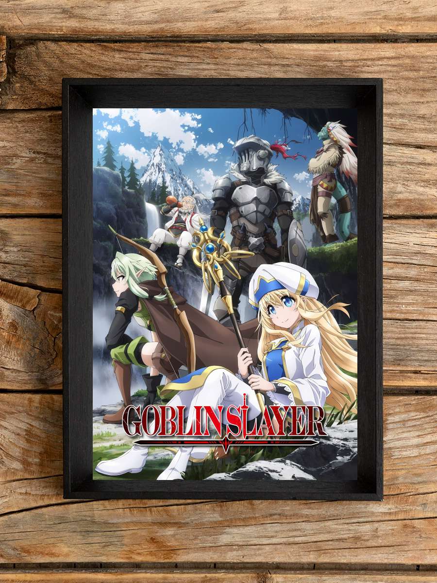 Goblin Slayer - ゴブリンスレイヤー Dizi Tablo Siyah Çerçeveli Dizi Poster Duvar Tablo